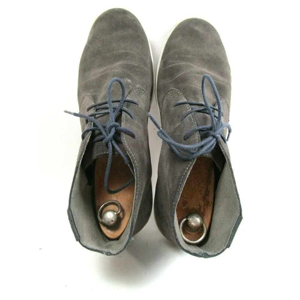 Cole Haan Gray Suede Ankle Boots Mens Size US 10.5 M